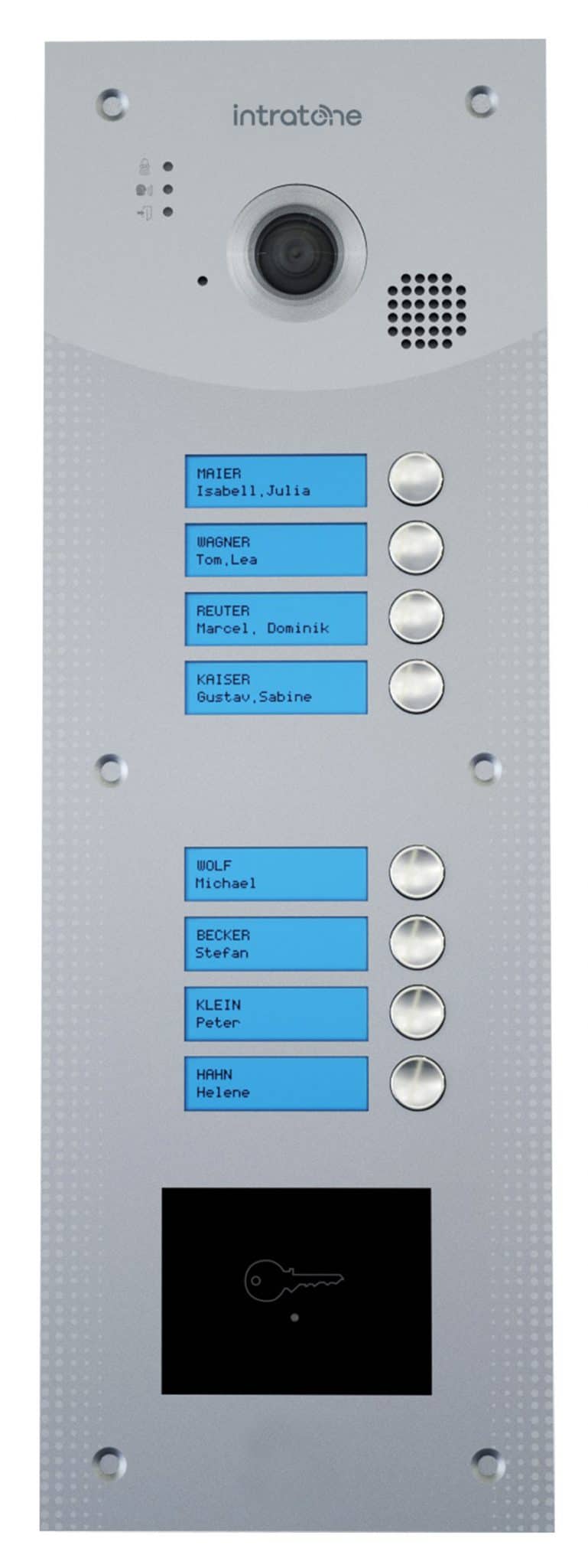 Gegensprechanlage, intercom, Systeme, systems, kabellos wireless, Zugang, access, Kontrolle, Control, Verwaltung, Management, Fernverwaltung, Remote control, Hausverwalter, Porperty manager, Tür, door, Eingang, handsfree, Transponder Gegensprechanlage mit Video-Funktion
