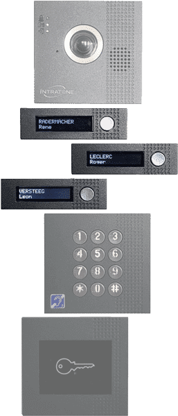 Gegensprechanlage, intercom, Systeme, systems, kabellos wireless, Zugang, access, Kontrolle, Control, Verwaltung, Management, Fernverwaltung, Remote control, Hausverwalter, Porperty manager, Tür, door, Eingang, handsfree, Transponder Schilder